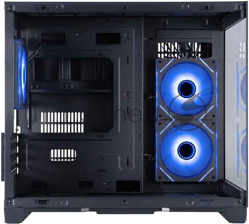 Корпус 1STPLAYER MEGAVIEW MV6-TP ARGB Black / mATX / 3x120mm ARGB fans / MV6-TP-BK-2FC7R-1FC7