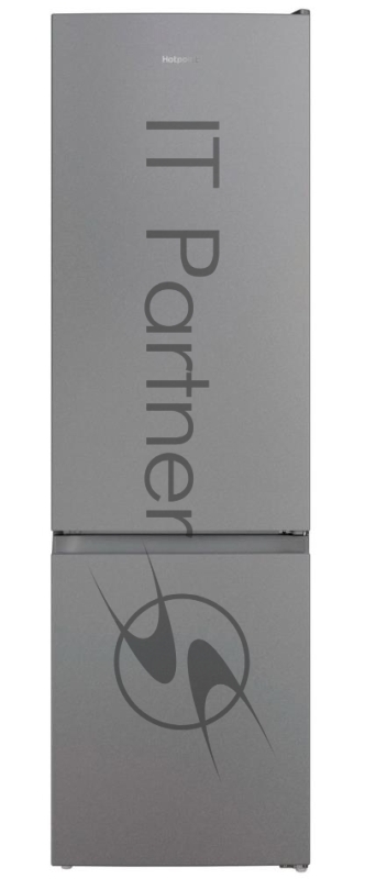Холодильник HOTPOINT HT 4200 S серебристый двухкамерный 247/78л морозилка снизу, No Frost
