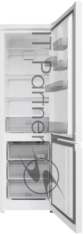 Холодильник HOTPOINT HT 5200 W белый/серебристый двухкамерный 247/78л морозилка снизу, No Frost