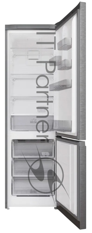 Холодильник HOTPOINT HT5200MX (R) нержавеющая сталь двухкамерный 247/78л морозилка снизу, No Frost