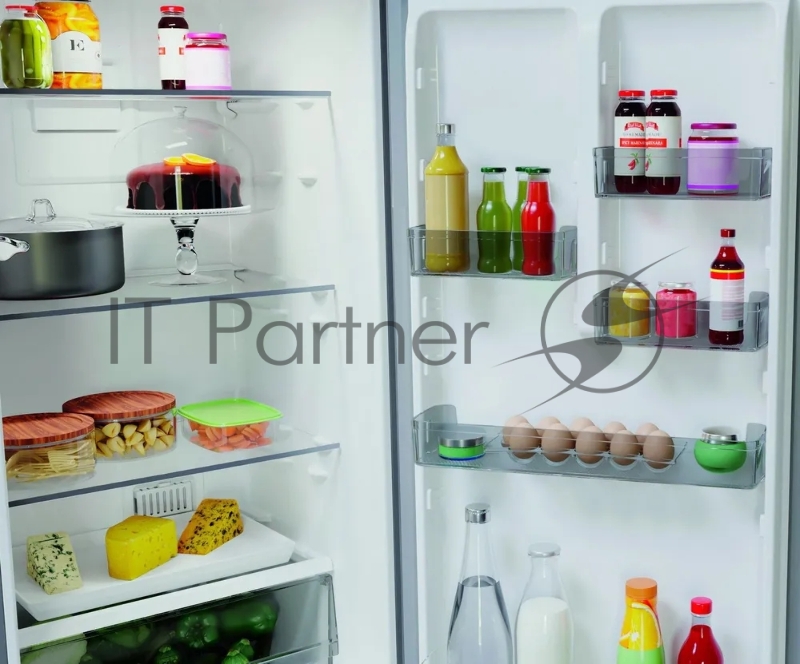 Холодильник HOTPOINT HT5200MX (R) нержавеющая сталь двухкамерный 247/78л морозилка снизу, No Frost