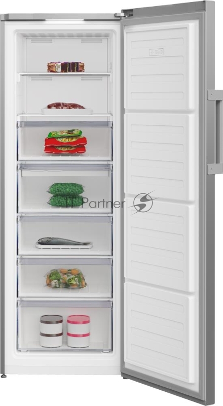 Морозильная камера Beko B3RFNK292G (7384410005), тёмно-серый, 255л, 5 ящиков