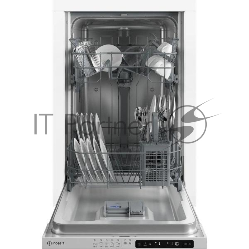 Встраиваемая посудомоечная машина INDESIT 45CM DIS 1C59, узкая, ширина 44.8см, полновстраиваемая, загрузка 10 комплектов
