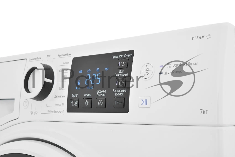 Стиральная машина HOTPOINT NSB 7225 WV RU (869991644670) белый, загр. фронтальная макс.: 7 кг 1200 об/мин класс: А+++