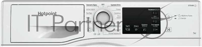 Стиральная машина HOTPOINT NSB 7225 WV RU (869991644670) белый, загр. фронтальная макс.: 7 кг 1200 об/мин класс: А+++