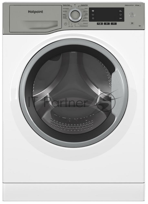 Стиральная машина HOTPOINT NSD 6239 US VE RU белый, загр. фронтальная макс.: 6 кг 1200 об/мин класс: А