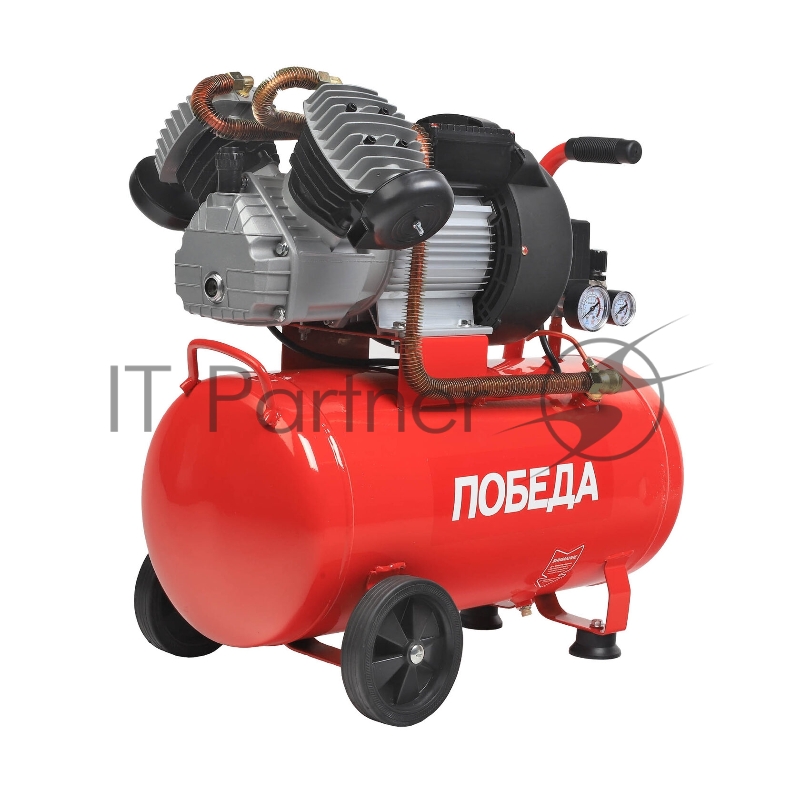 Компрессор Победа поршневой масляный КМ 50-400, 400 л/мин, 8 бар, 2200 Вт, 50 л, быстросъемный 1/4