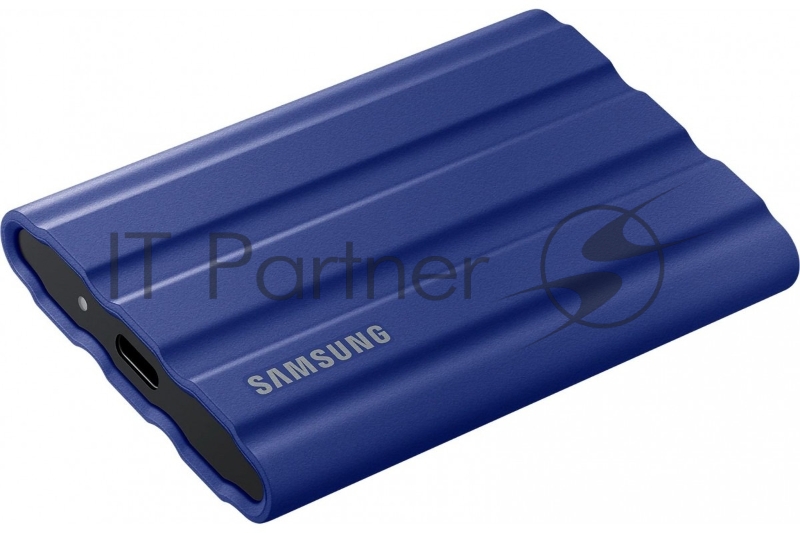 Внешний SSD External Samsung T7 Shield синий MU-PE2T0R/EU 2.0Tb (USB3.2 Gen2, up to 1050/1000Mbs, 3D TLC, 88х13х59mm, 98g)