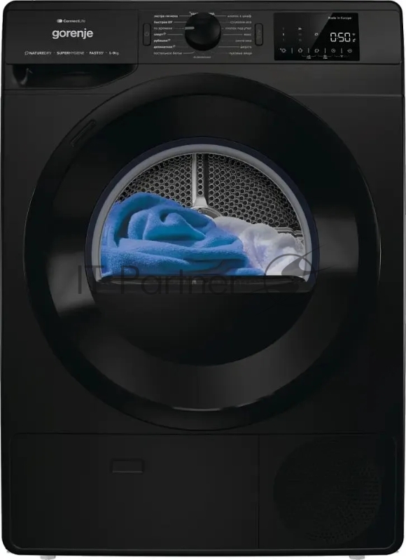 Сушильная машина Gorenje DPNE92GNLWIFI/BC кл.энер.:A++ макс.загр.:9кг черный