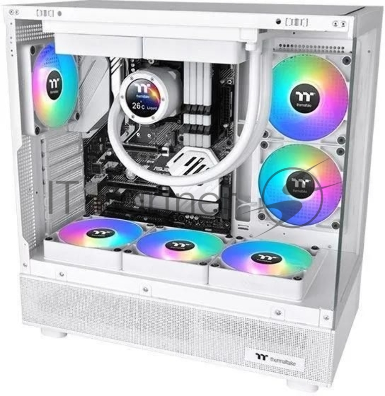 Вентилятор для корпуса Thermaltake CT140 Sync Reverse ARGB 140х140x25 белый 4-pin 32.8дБ (упак.:2шт) (CL-F176-PL14SW-A) Ret