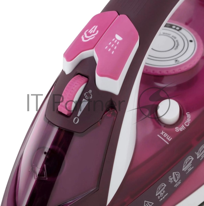 Утюг Vitek Luxure 1215-VT-03 2400Вт бордовый/белый