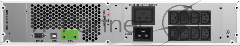 Источник бесперебойного питания Ippon Na+ RTA 3000 3000Вт 3000ВА белый
