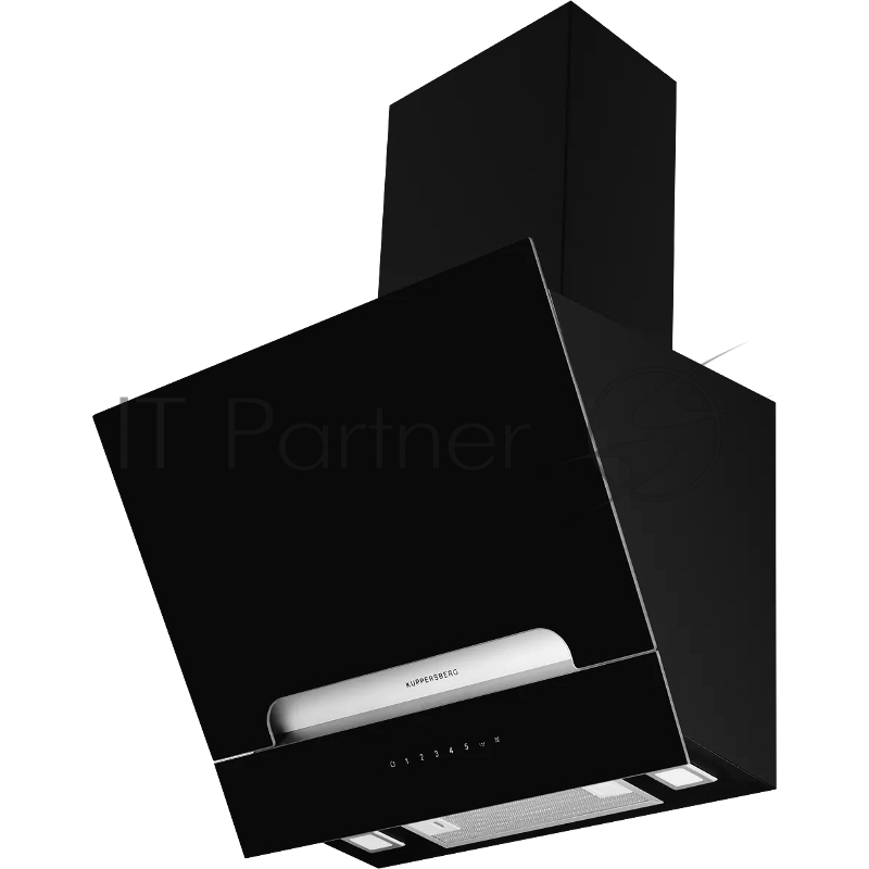 Наклонная вытяжка Kuppersberg F 693 ширина 60 см, отвод/рециркуляция, подъемные амортизаторы, 850 м3/час, электронное сенсорное управление, дисплей, таймер, 5 скоростей, светодиодное освещение 2х2 Вт, металлические жироулавливающие фильтры, угольный