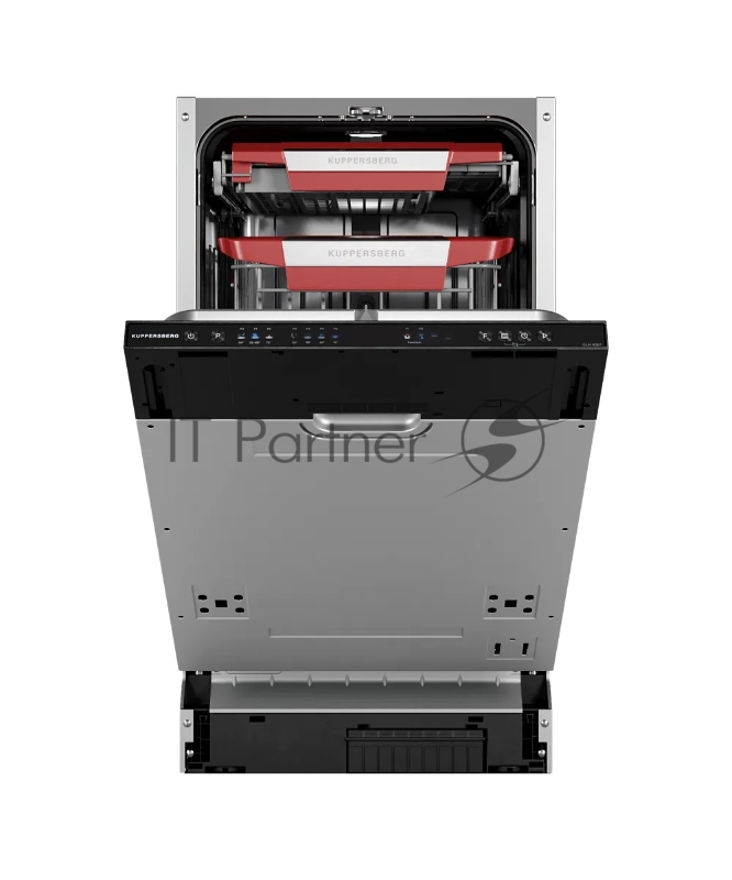 Встраиваемая посудомоечная машина Kuppersberg GLM 4581 10 комплектов, 7 программ, 3 корзины, конденсационная сушка, автоматическое открывание двери, луч на полу, полная защита от протечек, коллекция High-Tech, индикатор отсутствия воды, отображение в