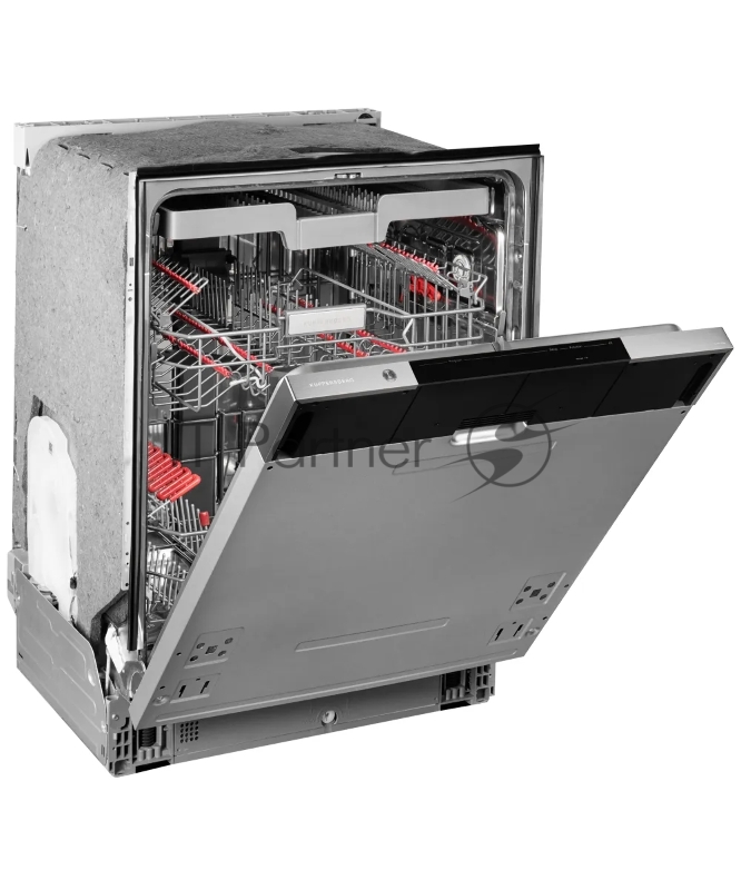 Встраиваемая посудомоечная машина Kuppersberg GLM 6096 Полноразмерная, 60 см, 16 комплектов, 8 программ, автоматическое открывание дверцы, 3 корзины, уровень шума 42 дБ, А+++