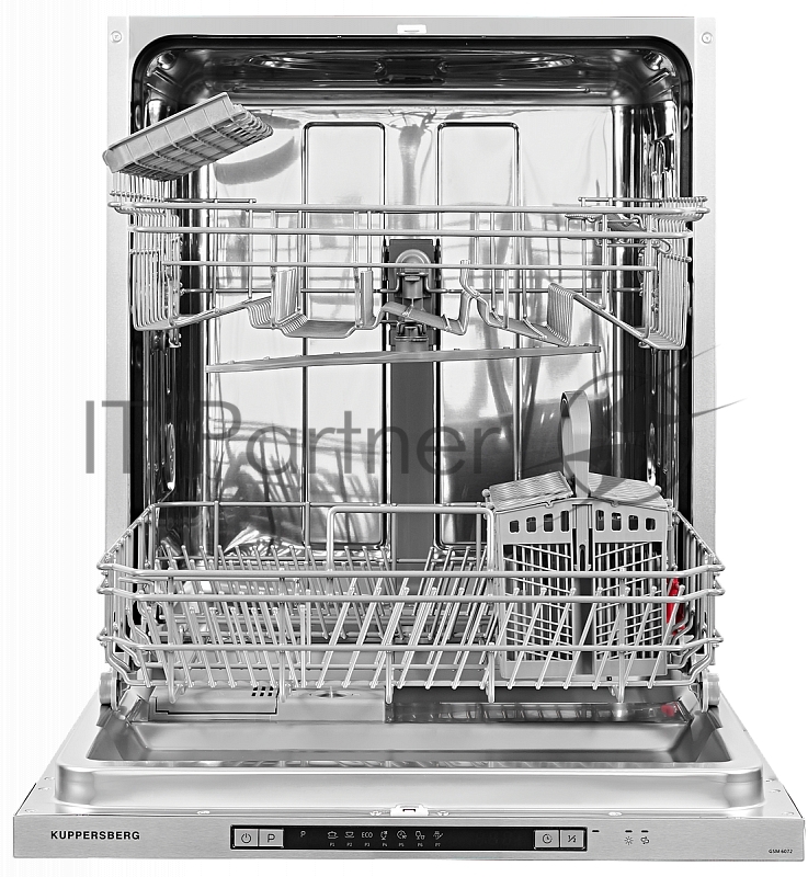 Встраиваемая посудомоечная машина Kuppersberg GSM 6072 Полноразмерная, Посудомоечная машина полностью встраиваемая, количество корзин: 2, ширина 60 см, 12 комплектов, электронное управление, цифровой дисплей, отсрочка старта до 24 часов, 7 программ,