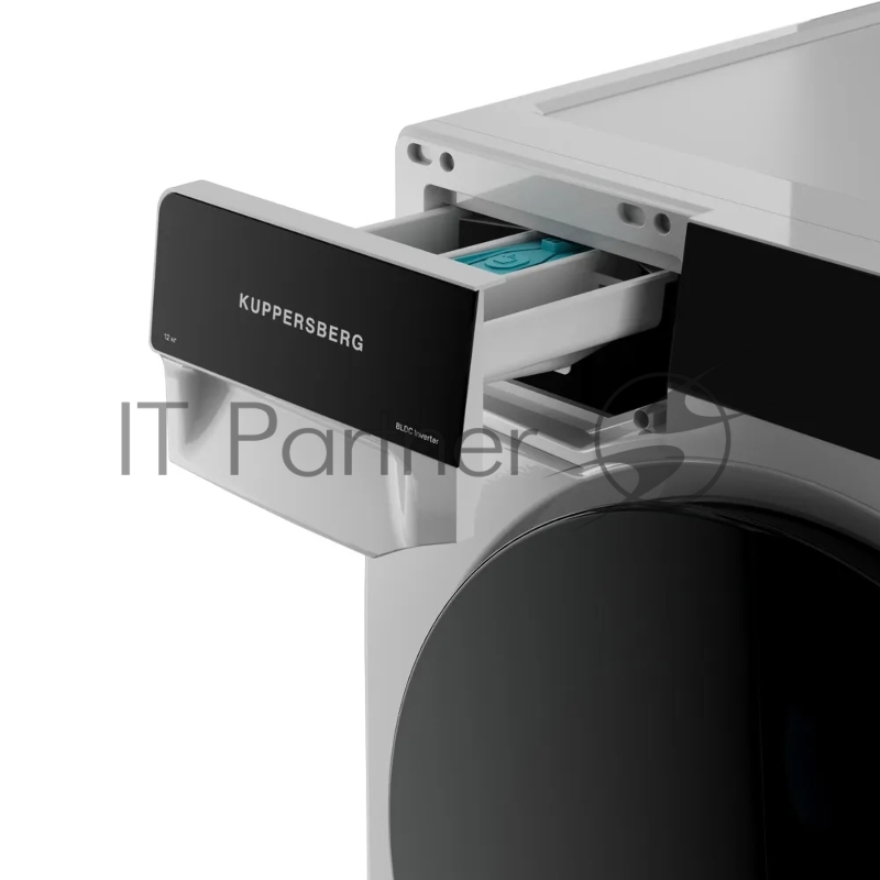 Стиральная машина KUPPERSBERG WM 590 W, High-Tech, загрузка 12 кг, 16 программ, 1200 об/мин. сенсорное управление, инверторный двигатель, функция пара, отложенный старт, самодиагностика, блокировка от детей, энергоэффективность А+++, цвет белый