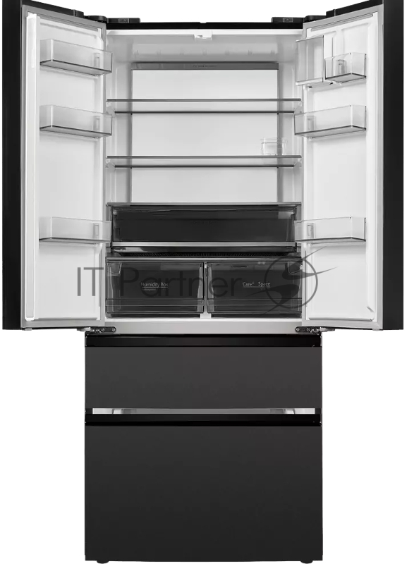 Холодильник Maunfeld MFF190NFDSB01 серый двухкамерный 330/168 л морозилка снизу, Total NoFrost, Side by Side