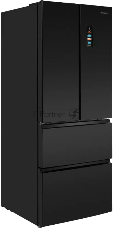 Холодильник Maunfeld MFF190NFDSB01 серый двухкамерный 330/168 л морозилка снизу, Total NoFrost, Side by Side