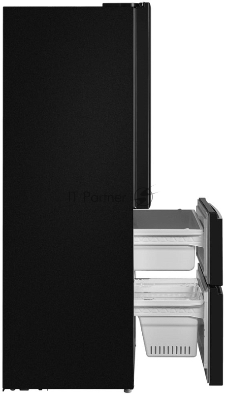 Холодильник Maunfeld MFF190NFDB01 черный двухкамерный 330/168 л морозилка снизу, Total NoFrost, Side by Side