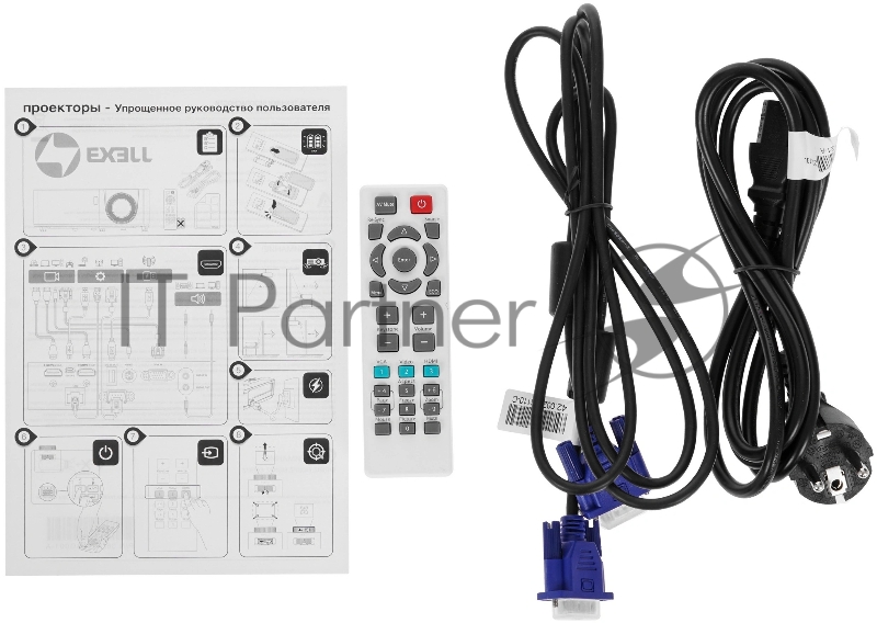 Exell EXD203STW Проектор ламповый короткофокусный {DLP, 3600 lm, WXGA (1280x800), 30000:1}