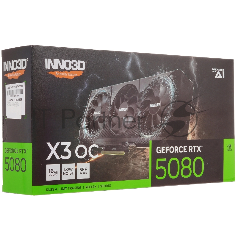 Видеокарта INNO3D RTX 5080 X3 OC, HDMI, DP*3, 16G,D7