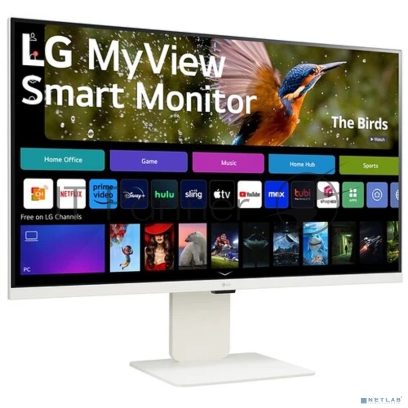 LCD LG 31.5 32SR83U-W Smart Monitor {IPS 3840x2160 60Hz 400cd 16:9 5ms 178/178 2x5W USB-C 2xHDMI USB VESA HAS, webOS}