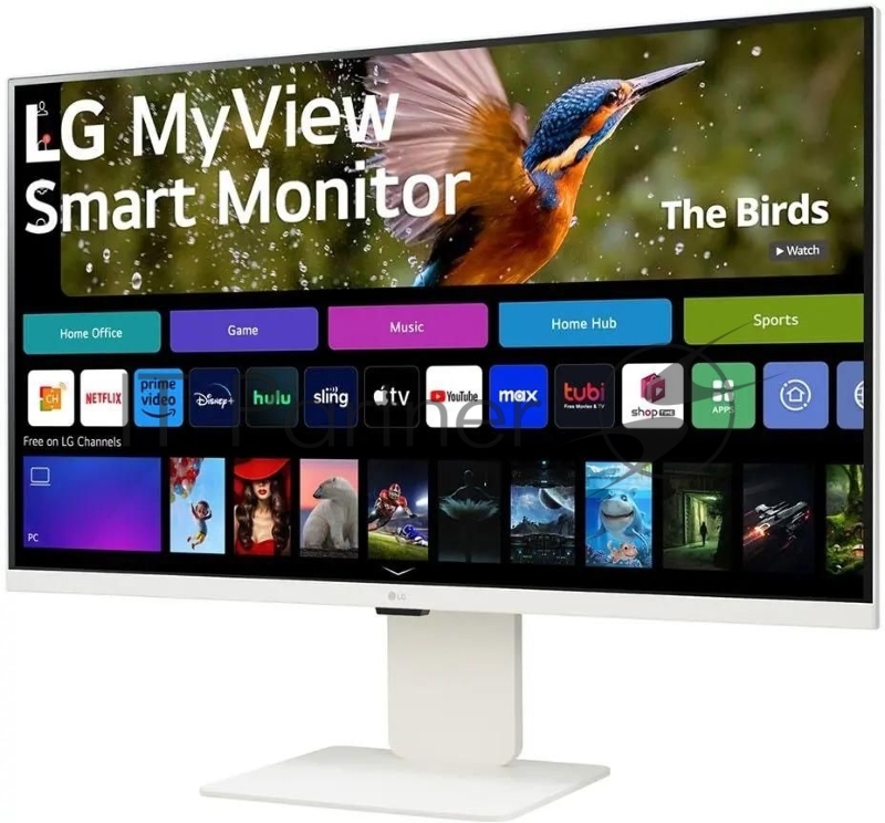 LCD LG 31.5 32SR83U-W Smart Monitor {IPS 3840x2160 60Hz 400cd 16:9 5ms 178/178 2x5W USB-C 2xHDMI USB VESA HAS, webOS}