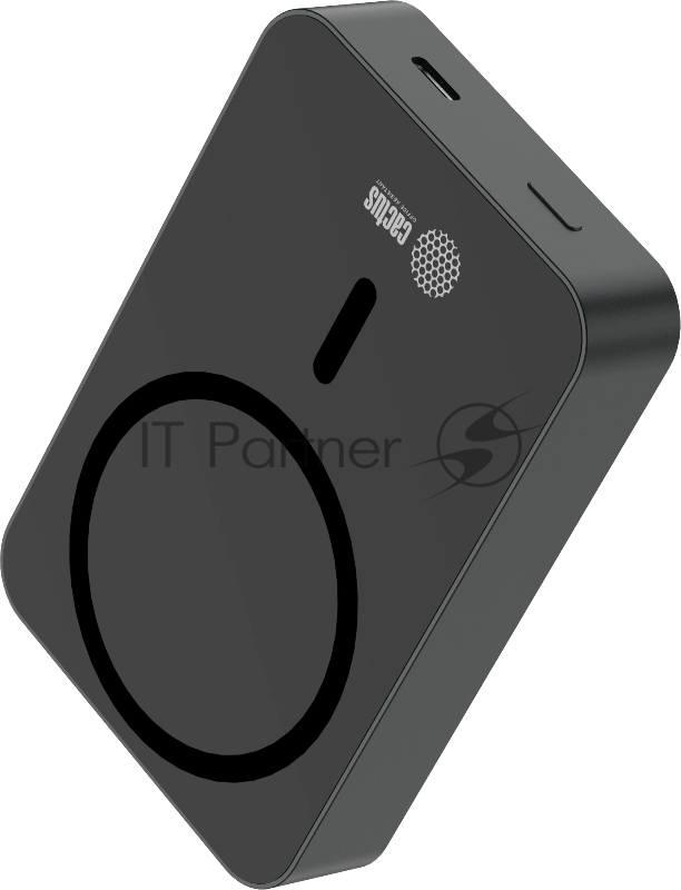 Мобильный аккумулятор Cactus CS-PBFSTA-10000 10000mAh 22.5W 4.5A USB-C беспров.зар. серый