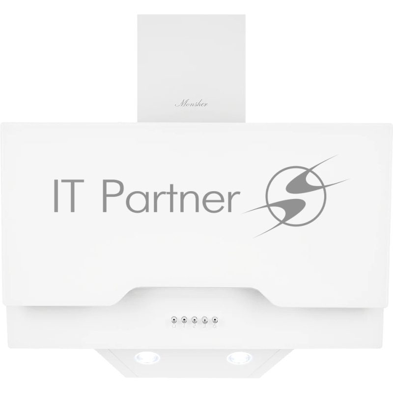 Наклонная вытяжка MONSHER LAVAL 60 Blanc, ширина 60 см, отвод/рециркуляция, 900 м3/час, электронноесенсорное управление, 3 скорости, светодиодное освещение 2*1 Вт, металлические жироулавливающие фильтры, угольный фильтр KM 102 (опция), цвет: белый ПР