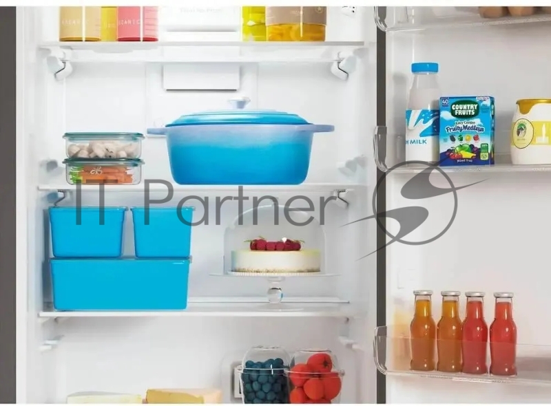 Холодильник Indesit ITS 5180 G серебристый двухкамерный 220/78л морозилка снизу, No Frost