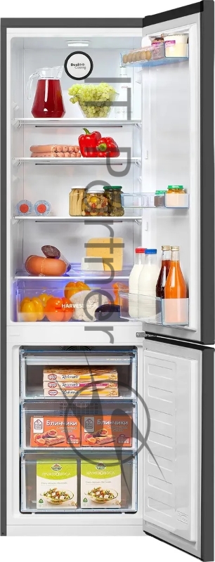 Холодильник Beko B3R0CNK312HG серый двухкамерный 200/76л морозилка снизу, No Frost