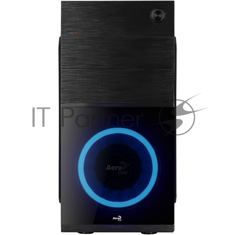 Компьютерный корпус Aerocool / Formula Cs-105 Blue (mATX, без БП, 1x USB3.0, 1x USB2.0, 1x 12cm blue LED front fan)