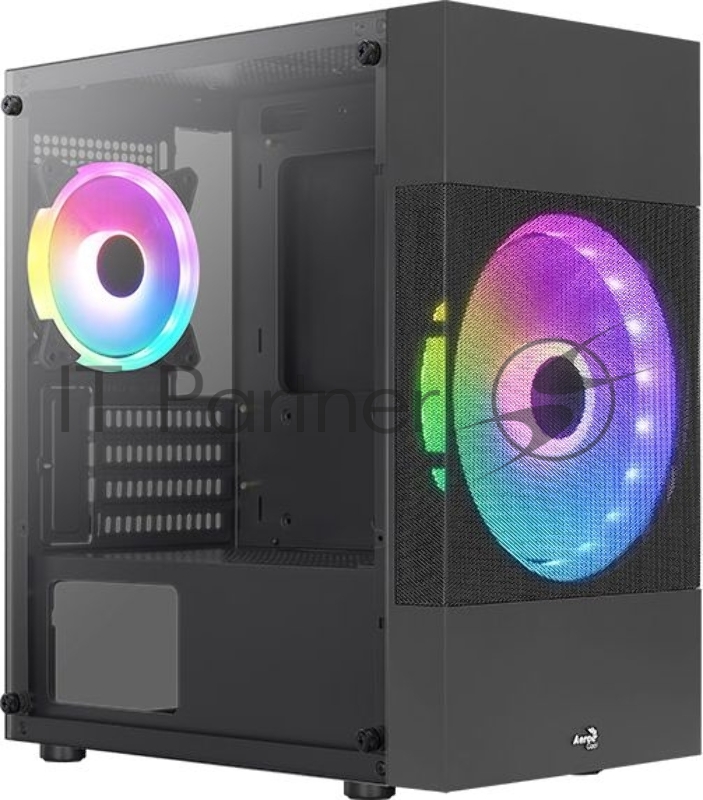 Компьютерный корпус Aerocool / Formula Atomic Lite-G-BK-v2 черный без БП mATX 1x120mm 2xUSB2.0 1xUSB3.0 audio