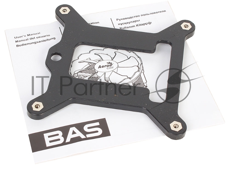 Кулер для процессора Aerocool / Formula BAS серебристый, 120 мм, алюминий, 1200 об/мин, 24 дБ, 3 pin, 100 Вт, 63 мм