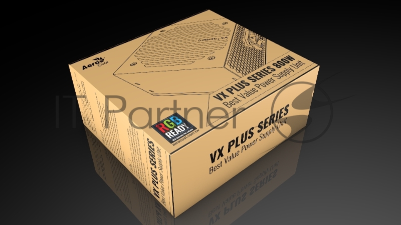 Блок питания Aerocool / Formula VX PLUS 800 RGB, 800Вт, 120мм, черный