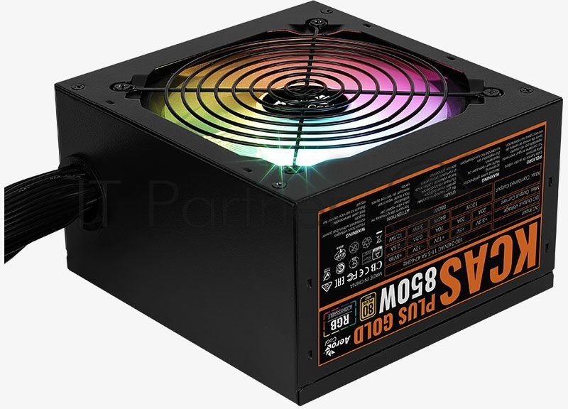 Блок питания Aerocool / Formula KCAS PLUS GOLD 850W <850W, ATX v2.4, APFC, Fan ARGB 12cm, 80+ Gold, Retail>