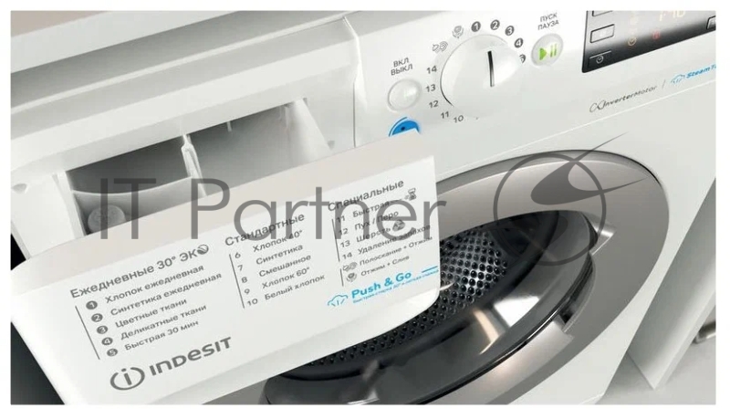 Стиральная машина Indesit BWSE 81293X WSV RU белый, загрузка фронтальная 8 кг, 1200 об/мин., класс: А