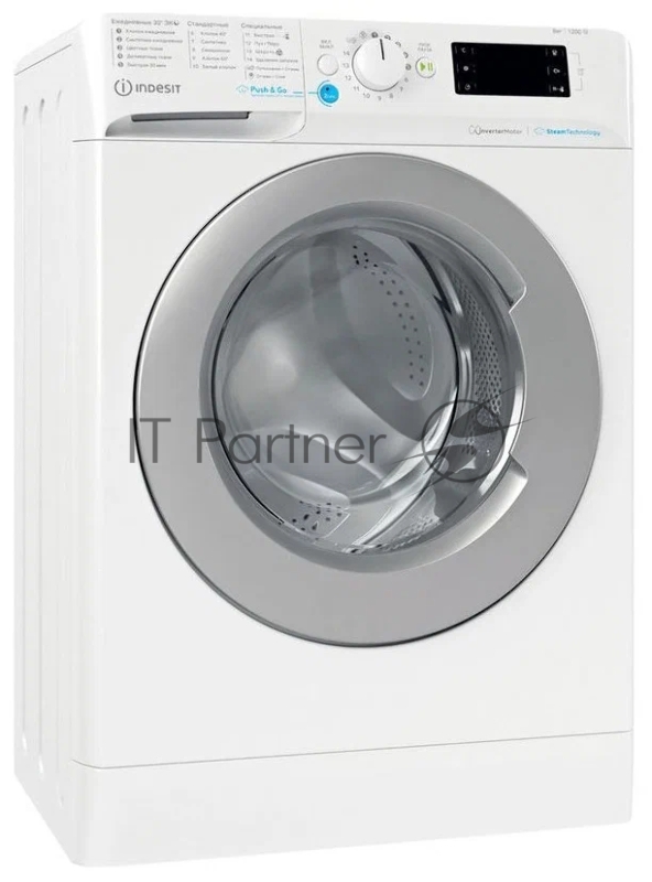 Стиральная машина Indesit BWSE 81293X WSV RU белый, загрузка фронтальная 8 кг, 1200 об/мин., класс: А