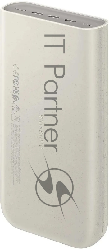 Мобильный аккумулятор Samsung EB-P4520 20000mAh PD3.0 45W 4A 3xUSB-C бежевый (EB-P4520XUEGRU)