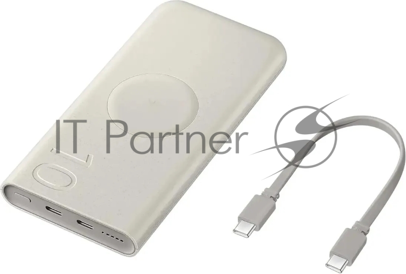 Мобильный аккумулятор Samsung EB-U2510 10000mAh 25W 3A 2xUSB-C беспров.зар. бежевый (EB-U2510XUEGRU)