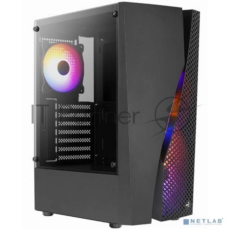 Корпус Aerocool / Formula Wave-G-BK-v2 черный без БП mATX 3x120mm 1xUSB2.0 2xUSB3.0 audio