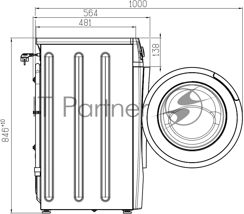 Стиральная машина Атлант СМА 80С1213-01 белый, загрузка фронтальная 8 кг, 1200 об/мин., класс: А+++.