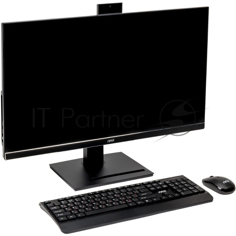 Моноблок HIPER V30 2k 27(2560x1440 (матовый) IPS)/Intel Core i5 14400(2.5Ghz)/16384Mb/512PCISS 1y/7.93kg/черный/Win11Pro + Cam 5.0 SD/Беспроводные МК/WiFi6