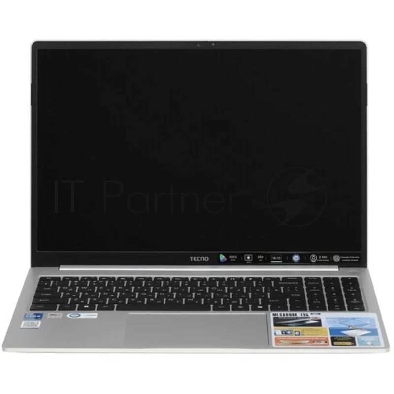 TECNO Megabook T16 2024 i7-13620H 32Gb SSD 1Tb Intel UHD Graphics 16 WUXGA IPS Cam 75Вт*ч Win11 Серебристый T16RA 4894947060977
