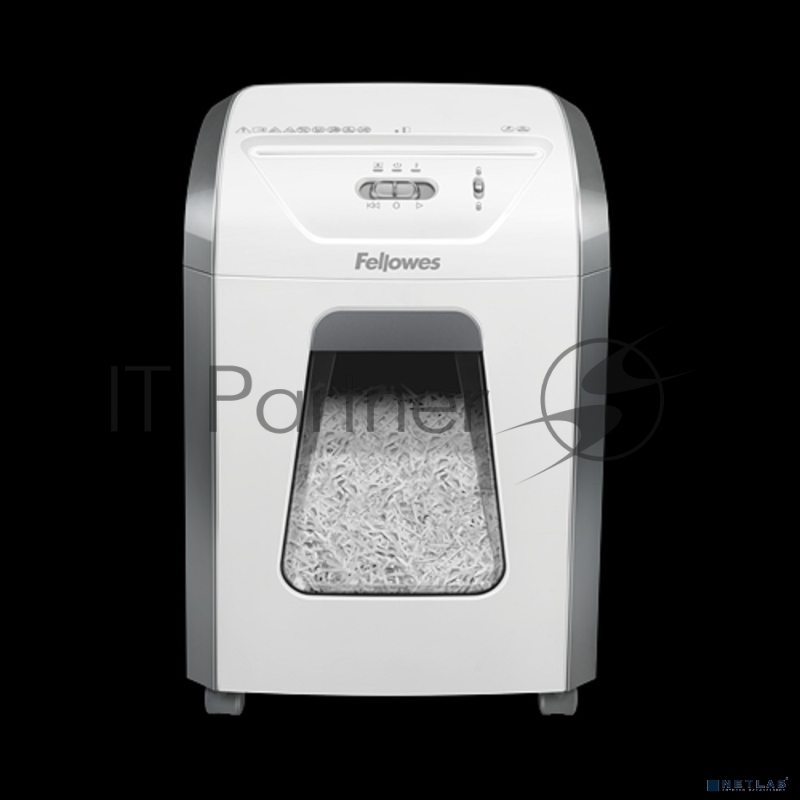 Шредер Fellowes PowerShred 15С белый (секр.P-4) фрагменты 15лист. 19лтр. скрепки скобы пл.карты