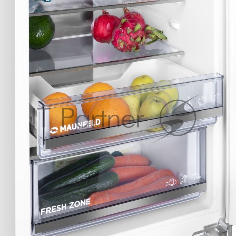 Встраиваемый холодильник Maunfeld MBF19354NFWGR LUX Inverter