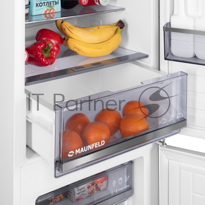 Встраиваемый холодильник Maunfeld MBF177SWGR Inverter