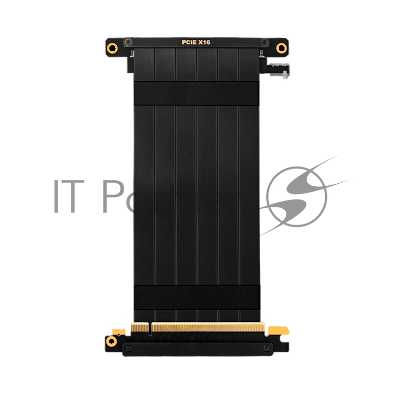 Кабель для корпуса/ Cable PCCooler PCI-Express4.0 PCIE 3.0/PCIE 4.0 X16 Graphics Card Extension Cable 185mm (PCI-E3.0 BK) Black