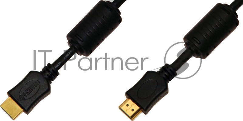 Кабель соединительный аудио-видео Premier 5-813 HDMI (m)/HDMI (m) 1.5м. феррит.кольца черный (5-813 1.5)